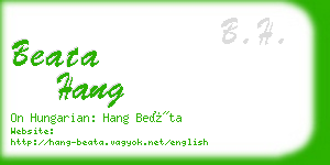 beata hang business card